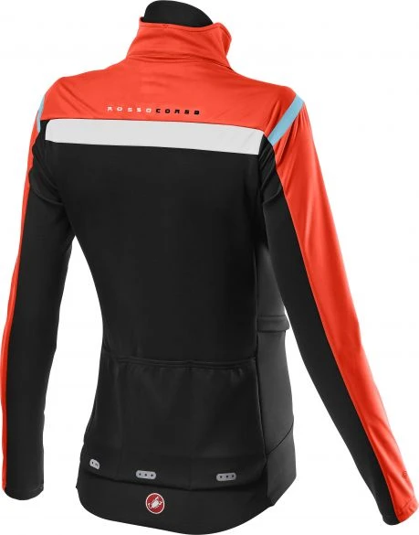 Castelli Alpha RoS 2 Light Fietsjack Rood Dames 4 Castelli Alpha RoS 2 Light Fietsjack Rood Dames - Afbeelding 2