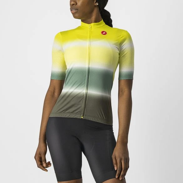 Castelli Dolce Fietsshirt Korte Mouw Geel/groen Dames 3 Castelli Dolce Fietsshirt Korte Mouw Geel/groen Dames