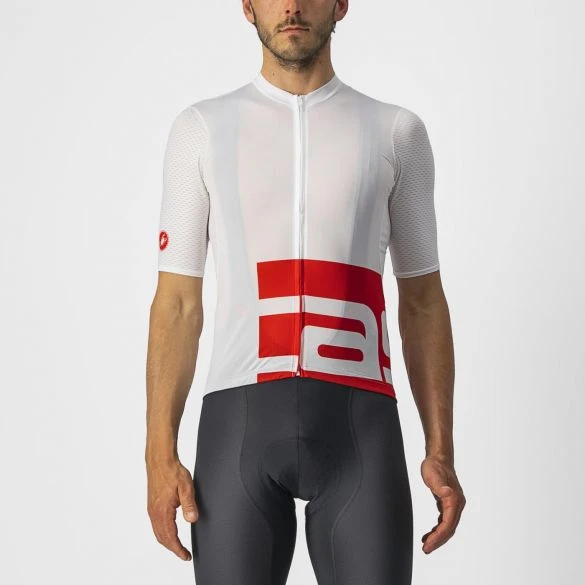 Castelli Downtown Fietsshirt Korte Mouw Wit/rood Heren 3 Castelli Downtown Fietsshirt Korte Mouw Wit/rood Heren