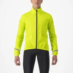 Castelli Emergency 2 Regenjack Geel/groen Heren