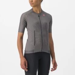 Castelli Endurance Fietsshirt Korte Mouw Grijs Dames