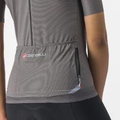 Castelli Endurance Fietsshirt Korte Mouw Grijs Dames -Castelli castelli endurance jersey 04 4523038 125