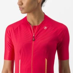 Castelli Endurance Fietsshirt Korte Mouw Roze Dames -Castelli castelli endurance jersey 05 4523038