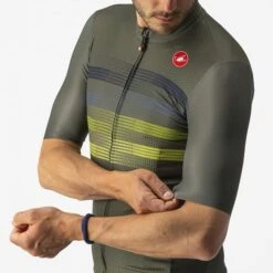 Castelli Endurance Pro Korte Mouw Fietsshirt Groen Heren -Castelli castelli endurance pro fietshirt heren groen 22016 075 03