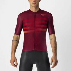 Castelli Endurance Pro Korte Mouw Fietsshirt Rood Heren