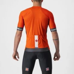 Castelli Entrata VI Korte Mouw Fietsshirt Oranje Heren -Castelli castelli entrata vi fietssshirt heren oranje 22025 656 03