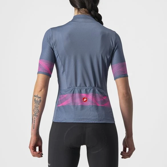 Castelli Fenice Fietsshirt Korte Mouw Blauw Dames 4 Castelli Fenice Fietsshirt Korte Mouw Blauw Dames - Afbeelding 2