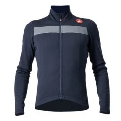 Castelli Puro 3 Lange Mouw Fietsshirt Blauw Heren
