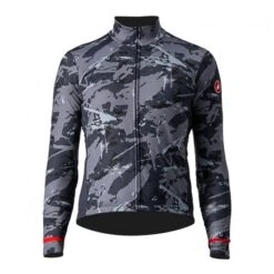 Castelli Unlimited Thermal SS Fietsshirt Grijs/blauw Heren