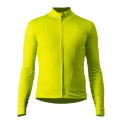 Castelli Pro Thermal Mid Lange Mouw Fietsshirt Geel Heren