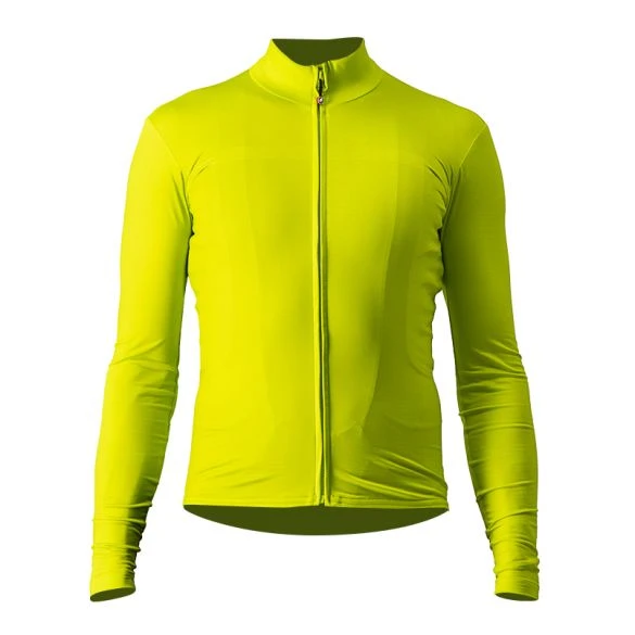 Castelli Pro Thermal Mid Lange Mouw Fietsshirt Geel Heren 3 Castelli Pro Thermal Mid Lange Mouw Fietsshirt Geel Heren