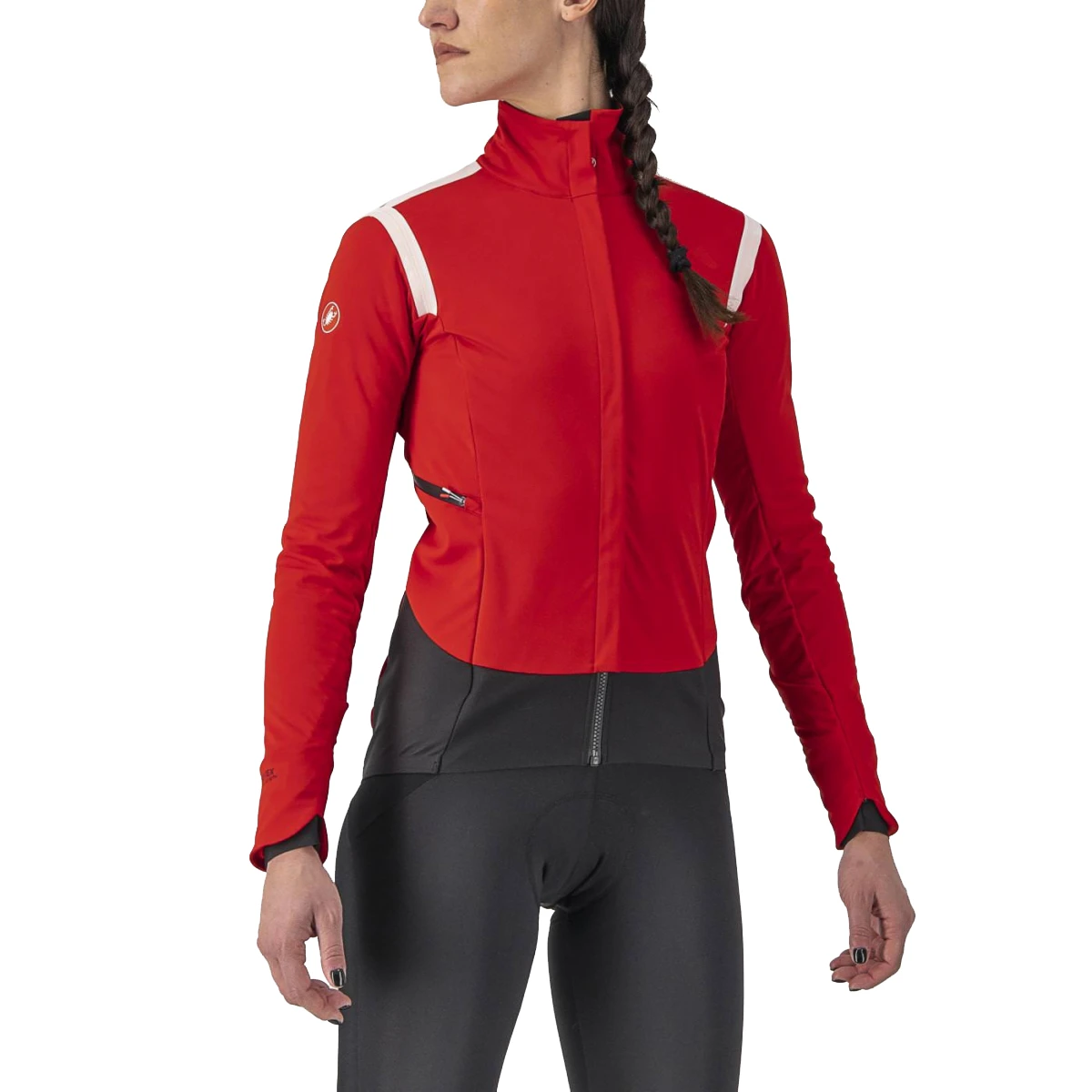 Castelli Alpha RoS 2 Fietsjack Lange Mouw Rood Dames 3 Castelli Alpha RoS 2 Fietsjack Lange Mouw Rood Dames
