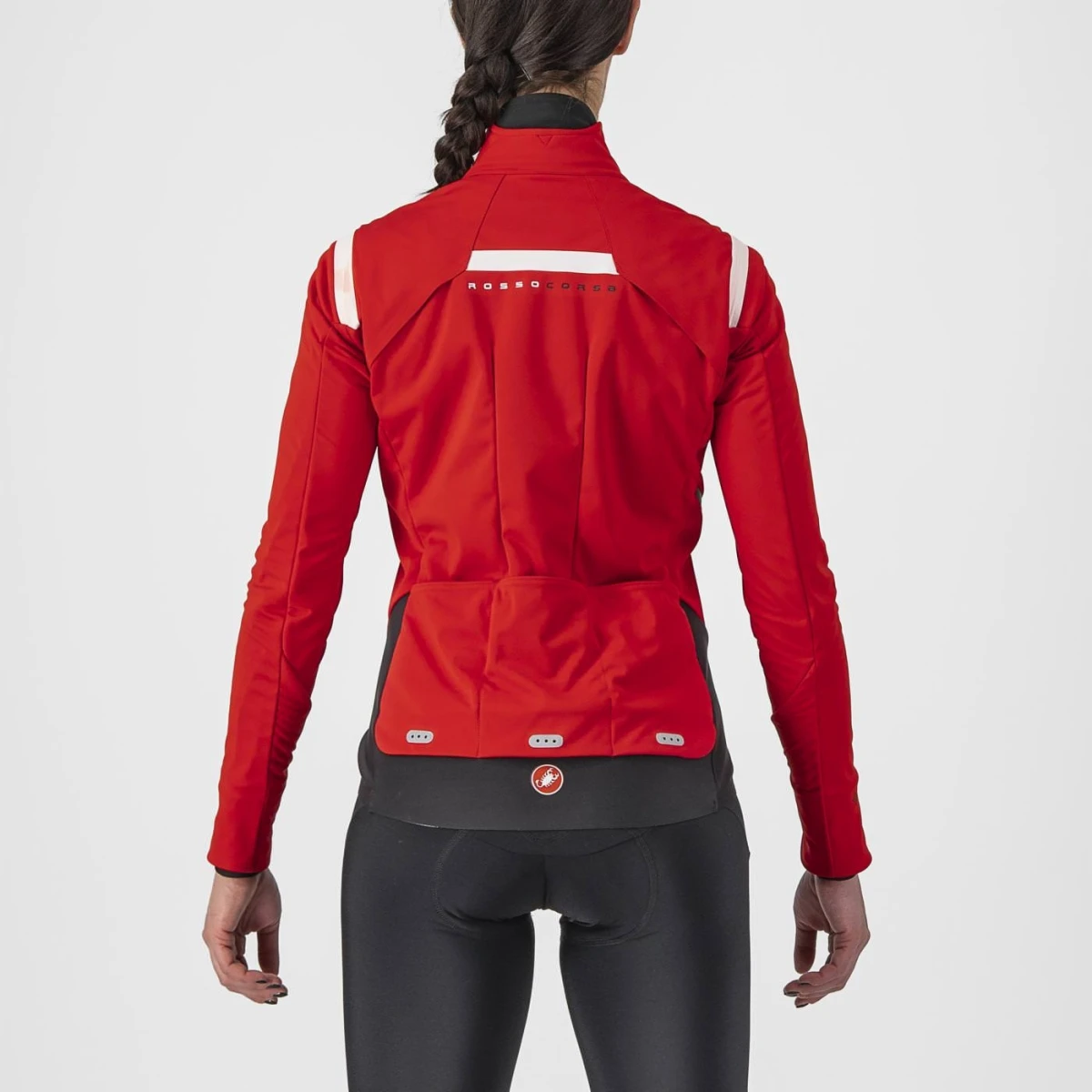 Castelli Alpha RoS 2 Fietsjack Lange Mouw Rood Dames 4 Castelli Alpha RoS 2 Fietsjack Lange Mouw Rood Dames - Afbeelding 2
