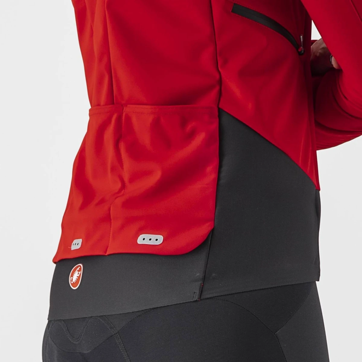 Castelli Alpha RoS 2 Fietsjack Lange Mouw Rood Dames 10 Castelli Alpha RoS 2 Fietsjack Lange Mouw Rood Dames - Afbeelding 8