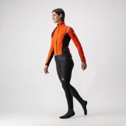 Castelli Alpha RoS 2 Fietsjack Lange Mouw Oranje Dames -Castelli castelli fietsjas dames alpha ros 2 4520553 656 08