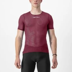 Castelli Pro Mesh 2.0 Korte Mouw Ondershirt Rood Heren