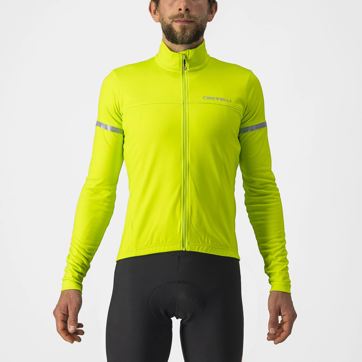 Castelli Fondo 2 Lange Mouw Fietsshirt Groen/geel Heren 3 Castelli Fondo 2 Lange Mouw Fietsshirt Groen/geel Heren