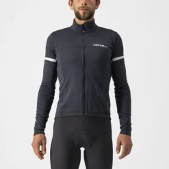 Castelli Fondo 2 Lange Mouw Fietsshirt Zwart/wit Heren