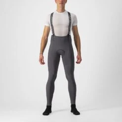 Castelli Free Aero RC Fietsbroek Lang Bibtight Grijs Heren