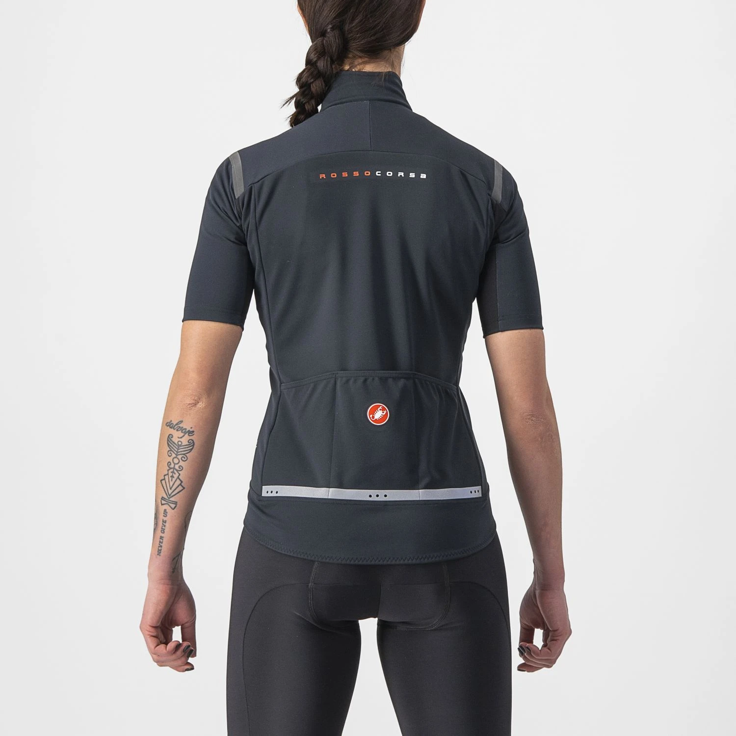 Castelli Gabba RoS 2 Fietsjack Korte Mouw Zwart Dames 4 Castelli Gabba RoS 2 Fietsjack Korte Mouw Zwart Dames - Afbeelding 2