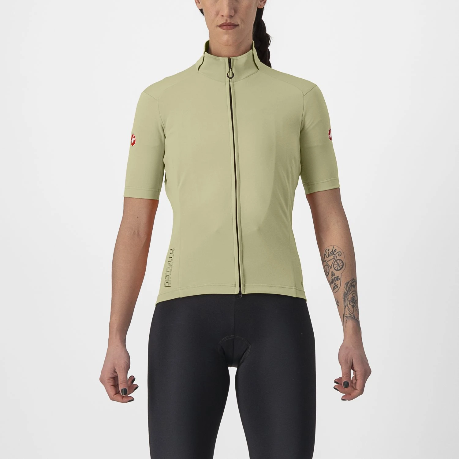 Castelli Perfetto RoS 2 Wind Fietsshirt Korte Mouw Groen Dames 3 Castelli Perfetto RoS 2 Wind Fietsshirt Korte Mouw Groen Dames