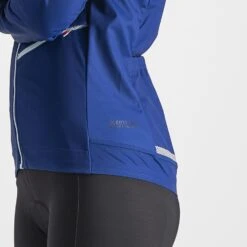 Castelli GO Fietsjack Fietsjack Lange Mouw Blauw Dames -Castelli castelli go fietsjack 4521540 431 03