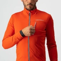 Castelli GO Fietsjack Oranje Heren -Castelli castelli go fietsjack heren oranje 4521504 656 05
