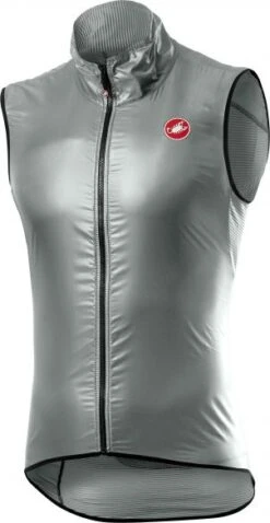Castelli Aria Fietsvest Mouwloos Zilver Heren