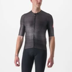 Castelli Aero Race 6.0 Korte Mouw Fietsshirt Licht Zwart Heren