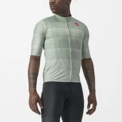 Castelli Livelli Korte Mouw Fietsshirt Grijs/groen Heren