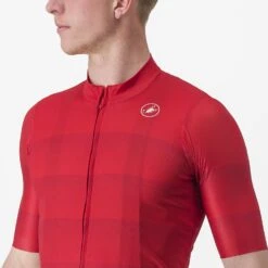 Castelli Livelli Korte Mouw Fietsshirt Rood Heren -Castelli castelli livelli fietsshirt jersey 04 4523015 023