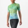 Castelli Marmo Fietsshirt Korte Mouw Groen/blauw Dames -Castelli castelli marmo jersey 4523039 482 01 product