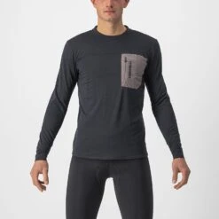 Castelli Unlimited Merino Fietsshirt Lange Mouw Zwart Heren