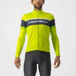 Castelli Passista Fietsshirt Lange Mouw Geel/groen Heren