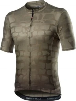 Castelli Pavé Korte Mouw Fietsshirt Donkergroen Heren