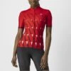 Castelli Pendio Fietsshirt Korte Mouw Rood Dames -Castelli castelli pendio fietsshirt dames 22059 023 01