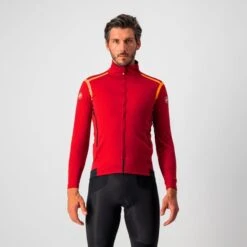 Castelli Perfetto RoS Lange Mouw Fietsjack Rood Heren -Castelli castelli perfetto ros ls heren rood 4519500 622 01