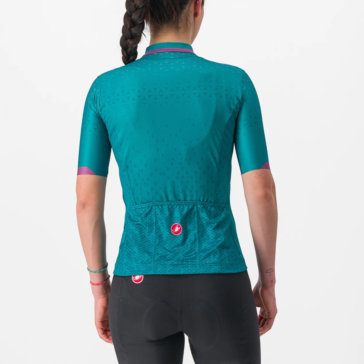 Castelli Pezzi Fietsshirt Korte Mouw Groen Dames 4 Castelli Pezzi Fietsshirt Korte Mouw Groen Dames - Afbeelding 2