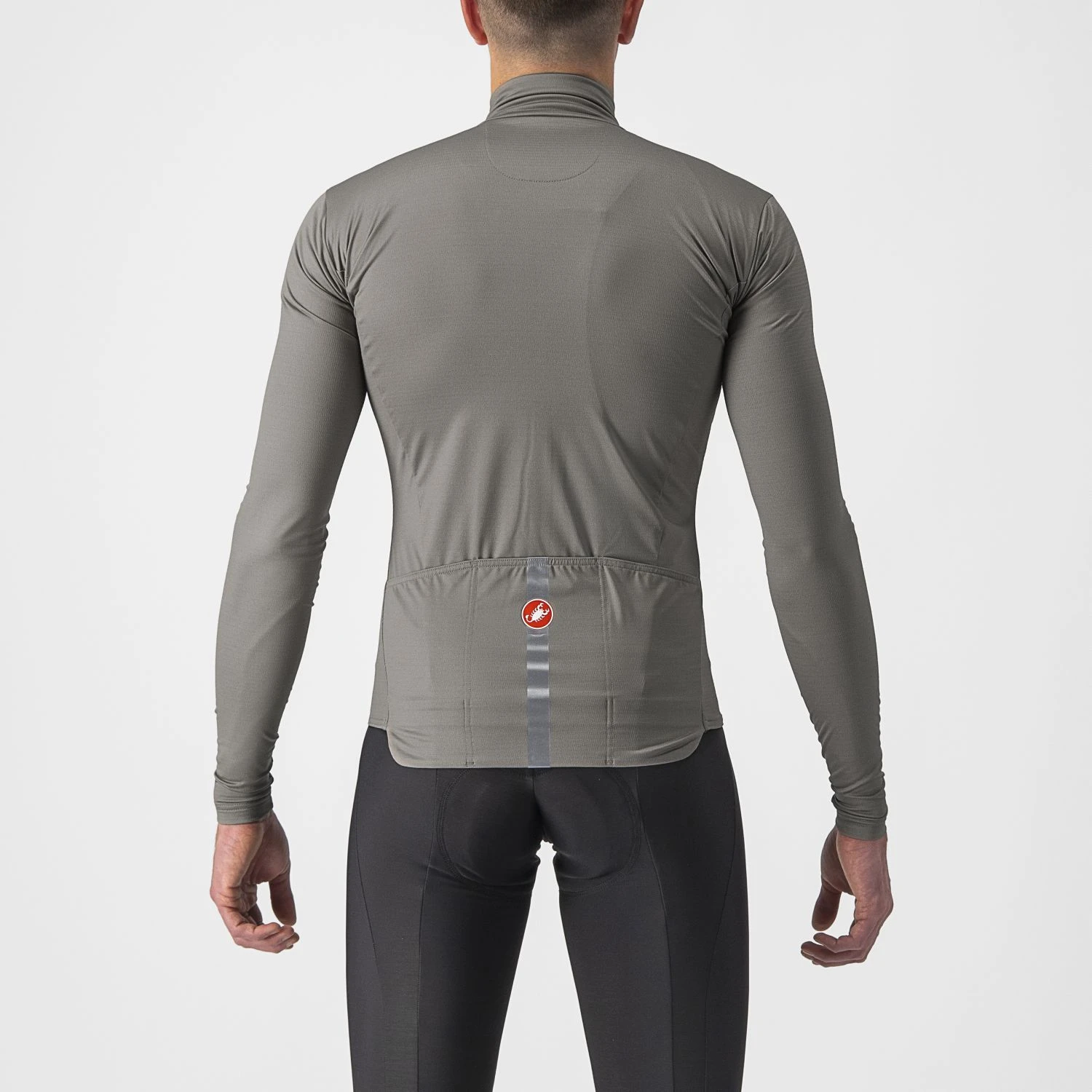 Castelli Pro Thermal Mid Lange Mouw Fietsshirt Lichtgrijs Heren 4 Castelli Pro Thermal Mid Lange Mouw Fietsshirt Lichtgrijs Heren - Afbeelding 2