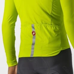Castelli Pro Thermal Mid Lange Mouw Fietsshirt Groen/geel Heren -Castelli castelli pro thermal mid heren 4521516 383 03