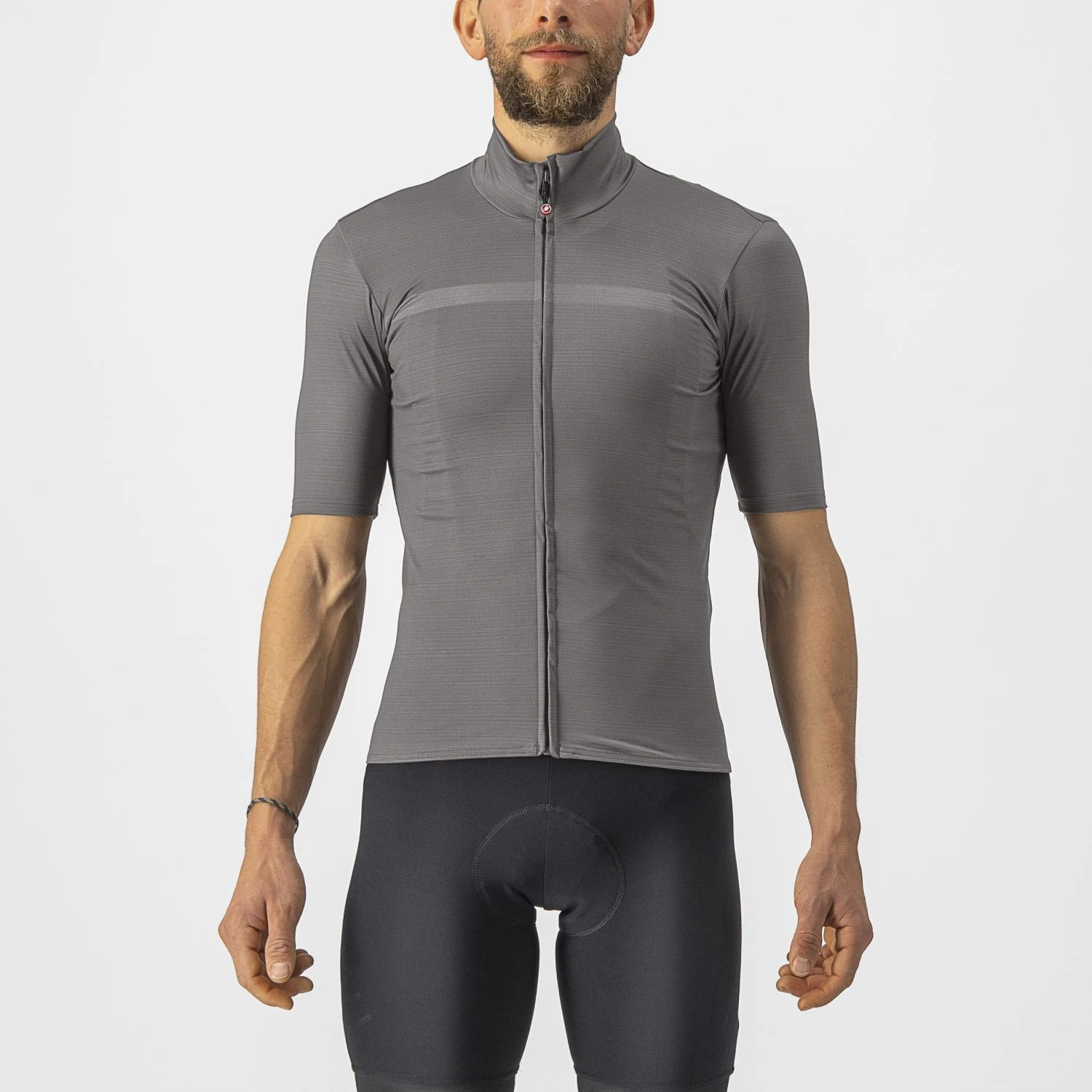 Castelli Pro Thermal Mid Korte Mouw Fietsshirt Grijs Heren 3 Castelli Pro Thermal Mid Korte Mouw Fietsshirt Grijs Heren