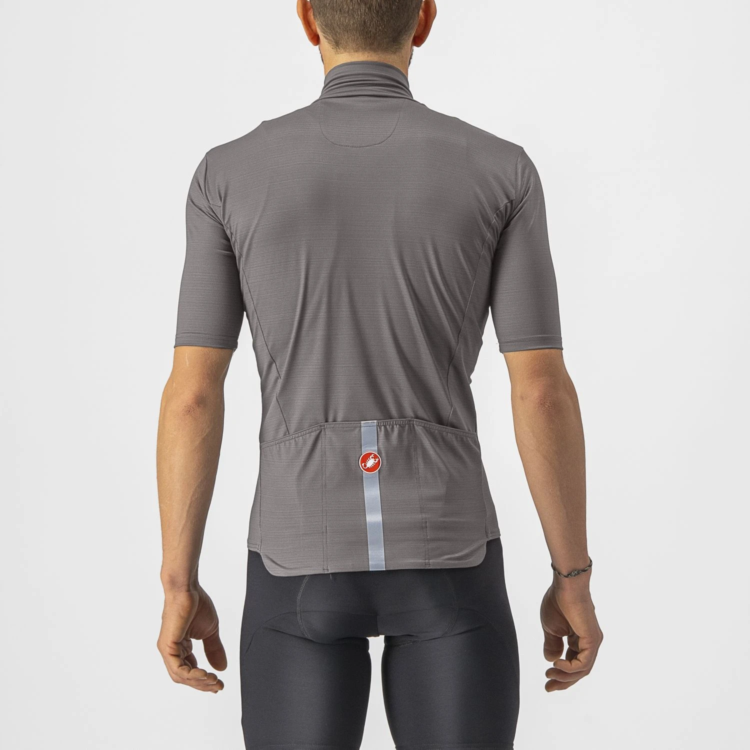 Castelli Pro Thermal Mid Korte Mouw Fietsshirt Grijs Heren 4 Castelli Pro Thermal Mid Korte Mouw Fietsshirt Grijs Heren - Afbeelding 2