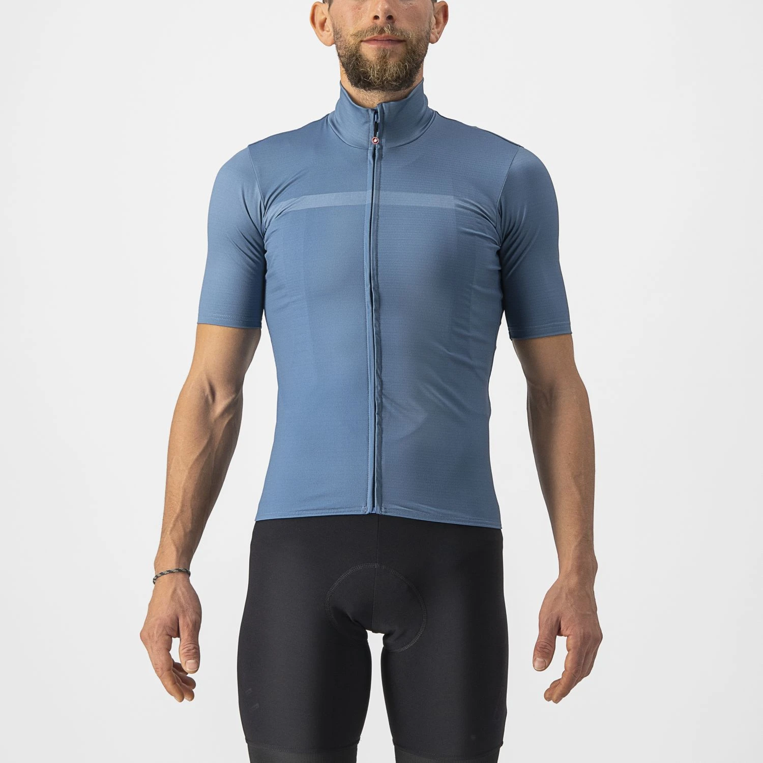 Castelli Pro Thermal Mid Korte Mouw Fietsshirt Blauw Heren 3 Castelli Pro Thermal Mid Korte Mouw Fietsshirt Blauw Heren