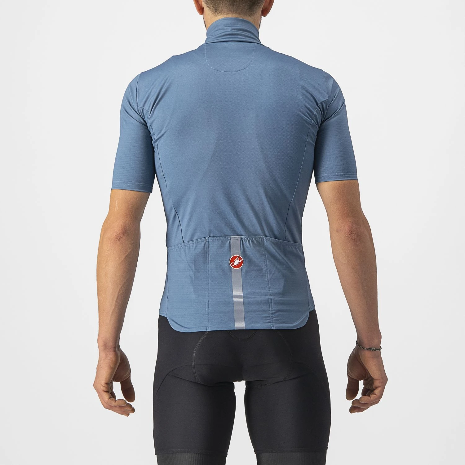 Castelli Pro Thermal Mid Korte Mouw Fietsshirt Blauw Heren 4 Castelli Pro Thermal Mid Korte Mouw Fietsshirt Blauw Heren - Afbeelding 2