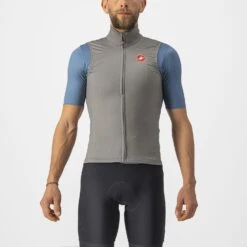 Castelli Pro Thermal Mid Fietsvest Mouwloos Grijs Heren