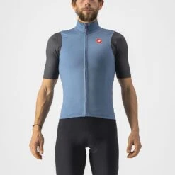 Castelli Pro Thermal Mid Fietsvest Mouwloos Blauw Heren
