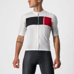 Castelli Prologo 7 Fietsshirt Korte Mouw Wit Heren
