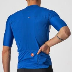 Castelli Prologo 7 Fietsshirt Korte Mouw Blauw Heren -Castelli castelli prologo 7 fietsshirt heren 12