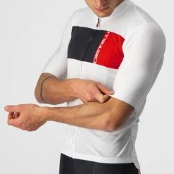 Castelli Prologo 7 Fietsshirt Korte Mouw Wit Heren -Castelli castelli prologo 7 fietsshirt heren 15