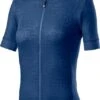 Castelli Promessa Jaquard SS Fietsshirt Blauw Dames -Castelli castelli promessa jaquard ss dames fietsshirt blauw